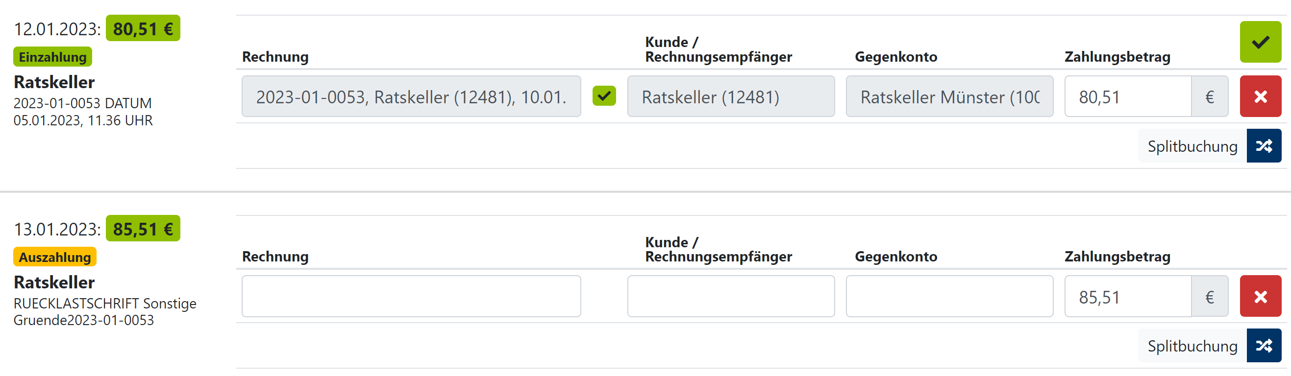 Buchhaltung - Verbuchung Rücklastschrift