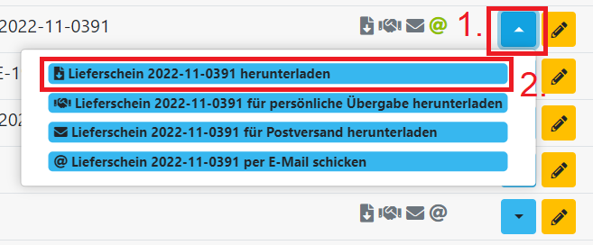 Einzelnes Dokument herunterladen