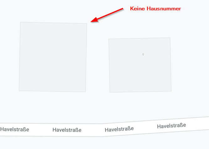 Google Maps - Keine Hausnummer