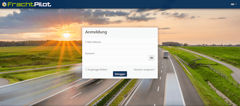 FrachtPilot Login Page