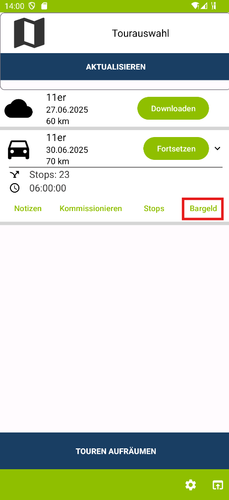 Liefer-App Android Bargeld Icon