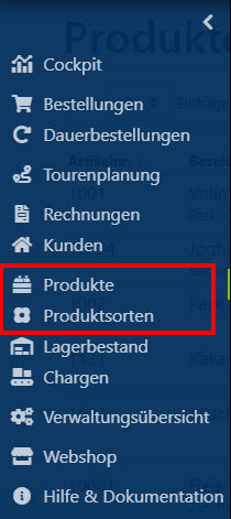 Produktsorte