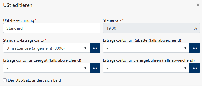USt-Verwaltung